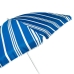 Пляжна садова парасолька 1.8 м ProBeach Смужки Anti-UV з нахилом та чохлом синій