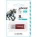 Флеш пам'ять USB 8 GB Wibrand Cougar USB 2.0 червоний Флеш пам'ять USB 8 GB Wibrand Cougar USB 2.0 червоний