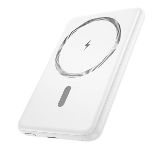 Універсальна мобільна батарея 5000 mAh Hoco J140A Tony Magnetic 20 W повербанк білий