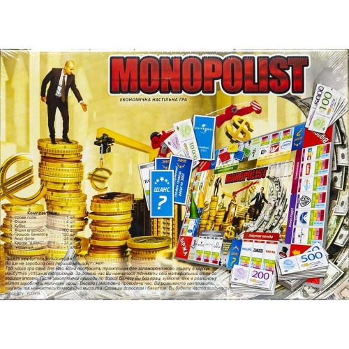 Настільна гра Monopolist 2-4 гравці для дітей та дорослих