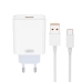 Зарядний пристрій з кабелем USB/Type-C 1 м XO L164 120 W білий Зарядний пристрій з кабелем USB/Type-C 1 м XO L164 120 W білий