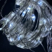 Світлодіодна гірлянда-завіса мідний дріт 160 LED Copper USB з пультом крапля 2 х 2 м білий