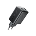 Зарядний блок живлення 2хType-C+USB ACEFAST A108 GaN 67 W 20 V 3.35 A чорний