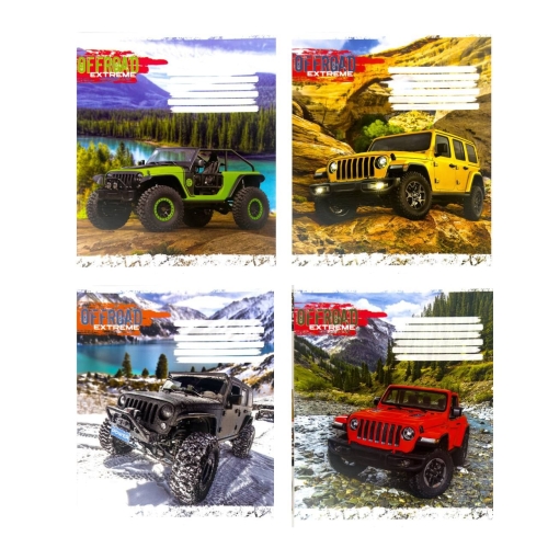 Зошит 24 аркуші клітинка # Поліграфіст 773 Offroad Extreme