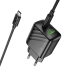Зарядний пристрій з кабелем Type-C+USB/Type-C 1 м HOCO CS25A Rico 20 W 5 V 3 A чорний Зарядний пристрій з кабелем Type-C+USB/Type-C 1 м HOCO CS25A Rico 20 W 5 V 3 A чорний