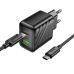 Зарядний пристрій з кабелем Type-C+USB/Type-C 1 м HOCO CS25A Rico 20 W 5 V 3 A чорний Зарядний пристрій з кабелем Type-C+USB/Type-C 1 м HOCO CS25A Rico 20 W 5 V 3 A чорний
