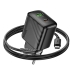 Зарядний пристрій з кабелем Type-C+USB/Type-C 1 м HOCO CS25A Rico 20 W 5 V 3 A чорний Зарядний пристрій з кабелем Type-C+USB/Type-C 1 м HOCO CS25A Rico 20 W 5 V 3 A чорний