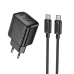 Зарядний пристрій з кабелем Type-C+USB/Type-C 1 м HOCO CS25A Rico 20 W 5 V 3 A чорний Зарядний пристрій з кабелем Type-C+USB/Type-C 1 м HOCO CS25A Rico 20 W 5 V 3 A чорний
