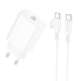 Зарядний пристрій з кабелем Type-C/Type-C 1 м BOROFONE BA21A Pro Long 20 W 12 V 1.67 А білий Зарядний пристрій з кабелем Type-C/Type-C 1 м BOROFONE BA21A Pro Long 20 W 12 V 1.67 А білий