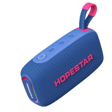 Колонка портативна HOPESTAR H67 Bluetooth LED блакитний
