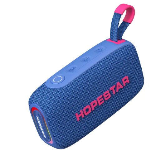 Колонка портативна HOPESTAR H67 Bluetooth LED блакитний