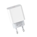 Зарядний блок живлення Type-C HOCO C76A Plus Speed 20 W 12 V 1.67 A білий