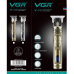Тример для стрижки волосся та бороди VGR V-948 USB 2000 mAh з дисплеєм золотистий Тример для стрижки волосся та бороди VGR V-948 USB 2000 mAh з дисплеєм золотистий