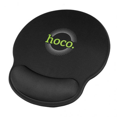 Килимок комп'ютерний Hoco GM30 Polar Fox з подушкою під зап'ястя текстиль 230 х 215 см чорний