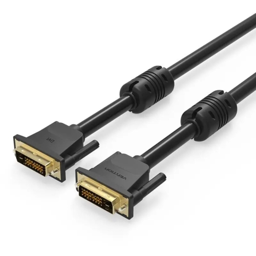 Відеокабель DVI/DVI 1 м Vention EAABF чорний