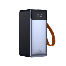 Універсальна мобільна батарея 50000 mAh KPG-507 22.5 W повербанк з дисплеєм чорний зі сріблястим