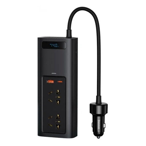 Автомобільний інвертор Baseus In-car Inverter 150W (220V CN/EU) Black new