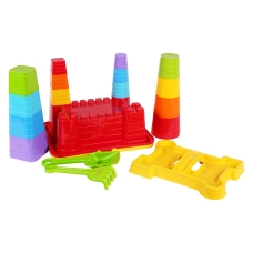 Іграшковий набір для піску Фортеця 18 предметів Technok Toys 4647 червоний