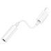 Перехiдник Apple Lightning M/3.5 мм AUX F 8.2 см BOROFONE BV21 Genuine білий Перехiдник Apple Lightning M/3.5 мм AUX F 8.2 см BOROFONE BV21 Genuine білий