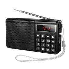 Портативне радіо HOCO HI50 Portable radio black new