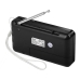Радіоприймач Hoco HI50 Portable MP3 з акумулятором та ліхтариком чорний