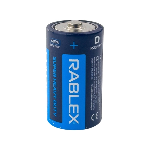 Батарейка циліндрична (бочонок) D RABLEX 000400 R20 сольова