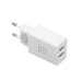 Зарядний блок живлення 2хUSB WUW-C155 15 W 5 V 3.1 А білий Зарядний блок живлення 2хUSB WUW-C155 15 W 5 V 3.1 А білий