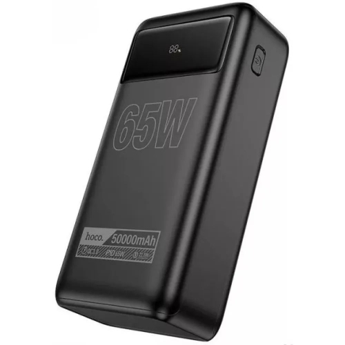 Універсальна мобільна батарея 50000 mAh Hoco DB81A Apollo 65 W повербанк з дисплеєм чорний