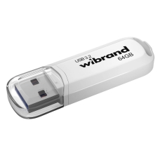 Флеш пам'ять USB 64 GB Wibrand Marten USB 3.2 Gen1 білий