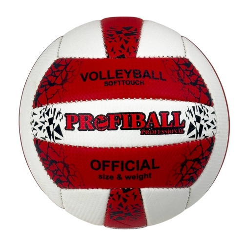 М'яч волейбольний №5 Profiball 1142ABCDE білий з червоним