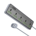 Мережевий фільтр-подовжувач 5 розеток BOROFONE BAC4A Lord 3хUSB/Type C 10 А 1.5 м чорний з сірим