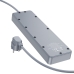 Мережевий фільтр-подовжувач 5 розеток BOROFONE BAC4A Lord 3хUSB/Type C 10 А 1.5 м чорний з сірим