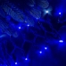 Світлодіодна гірлянда-нитка вулична чорний дріт 120 LED Euro Led ліхтарики біле мерехтіння 10 м синій