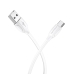 Кабель USB/Type-C 1 м BOROFONE BX19 3 A білий Кабель USB/Type-C 1 м BOROFONE BX19 3 A білий