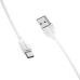 Кабель USB/Type-C 1 м BOROFONE BX19 3 A білий Кабель USB/Type-C 1 м BOROFONE BX19 3 A білий