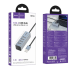 USB-хаб зовнішній 4 порти HOCO HB1A 1 м сірий USB-хаб зовнішній 4 порти HOCO HB1A 1 м сірий
