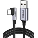 Кабель USB/Type-C 0.5 м UGREEN US284 Angled 18 Вт 3 А чорний Кабель USB/Type-C 0.5 м UGREEN US284 Angled 18 Вт 3 А чорний