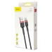 Кабель USB/Type-C 3 м Baseus Cafule 2 А чорний з червоним Кабель USB/Type-C 3 м Baseus Cafule 2 А чорний з червоним