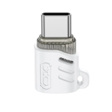 Перехідник USB Type-C M/microUSB F XO NB256G білий