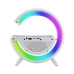 Колонка портативна з годинником Smart BT-3401 бездротова зарядка Bluetooth LED білий Колонка портативна з годинником Smart BT-3401 бездротова зарядка Bluetooth LED білий