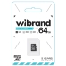 Карта пам'яті 64GB Wibrand МicroSDXC UHS-I Сlass 10 чорний Карта пам'яті 64GB Wibrand МicroSDXC UHS-I Сlass 10 чорний