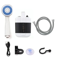 Душ портативний туристичний USB Travel shower на акумуляторі білий
