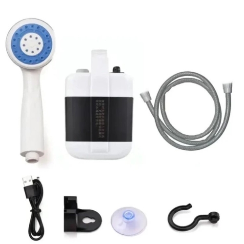 Душ портативний туристичний USB Travel shower на акумуляторі білий