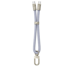 Кабель-брелок Type-C/Type-C 0.22 м HOCO GH5 Elegant 60 Вт 3 А блакитний