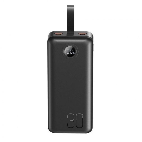 Універсальна мобільна батарея 30000 mAh XO PR240 22.5 W повербанк з дисплеєм чорний