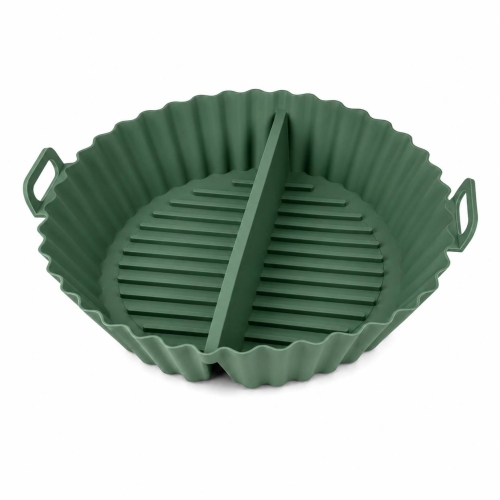 Форма для випікання подвійна Ringell FG-10223 Herbal силікон кругла 20 х 4.5 см зелений