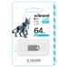 Флеш пам'ять USB 64 GВ Wibrand Lynx USB 2.0 сріблястий Флеш пам'ять USB 64 GВ Wibrand Lynx USB 2.0 сріблястий