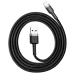Кабель USB/Apple Lightning 1 м Baseus Cafule Cable 2.4 А чорний Кабель USB/Apple Lightning 1 м Baseus Cafule Cable 2.4 А чорний