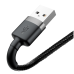 Кабель USB/Apple Lightning 1 м Baseus Cafule Cable 2.4 А чорний Кабель USB/Apple Lightning 1 м Baseus Cafule Cable 2.4 А чорний