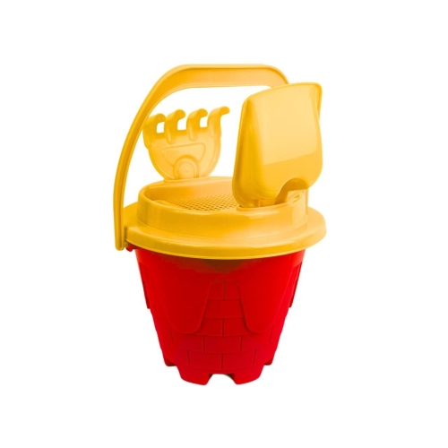 Іграшковий набір для піску Замок 6 предметів Technok Toys 2278 червоний